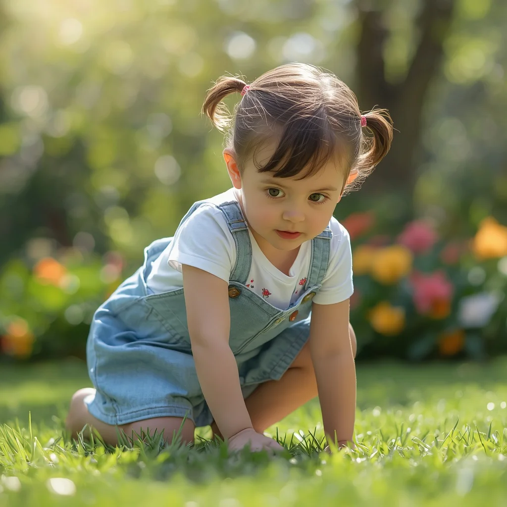 Cute Girl’s Adorable Garden Adventure | prompt for women in english — AI image prompt