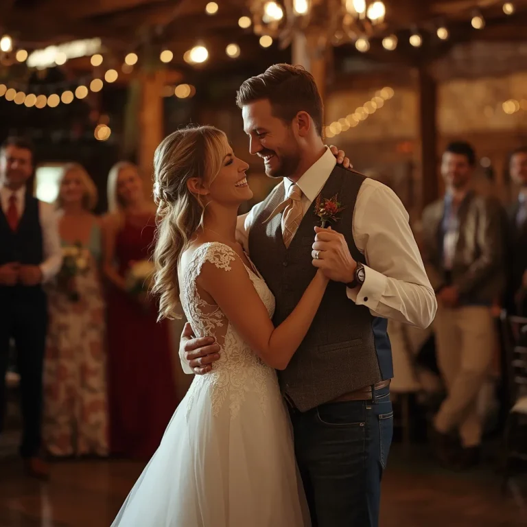 Romantic Couple’s First Dance at a Western-Themed Wedding | couple ai prompt — AI image prompt